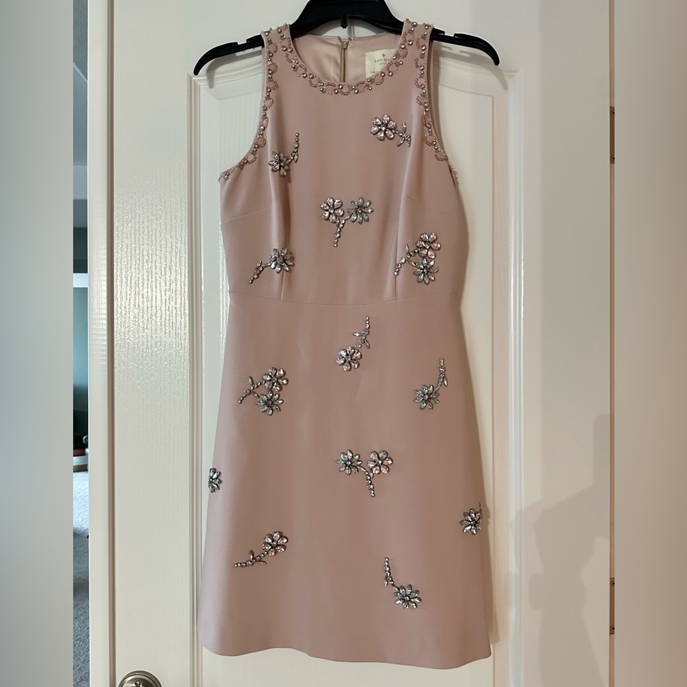 Kate Spade pink blush cocktail dress size 2